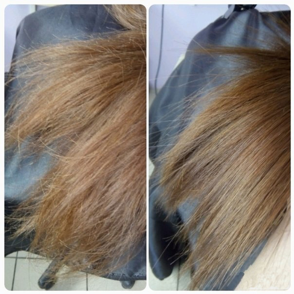 Полировщик для волос фото до и после